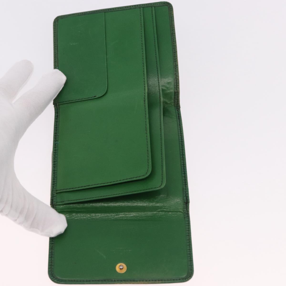 LOUIS VUITTON Epi Wallet 6 Set Black Blue Green LV Auth BA14072