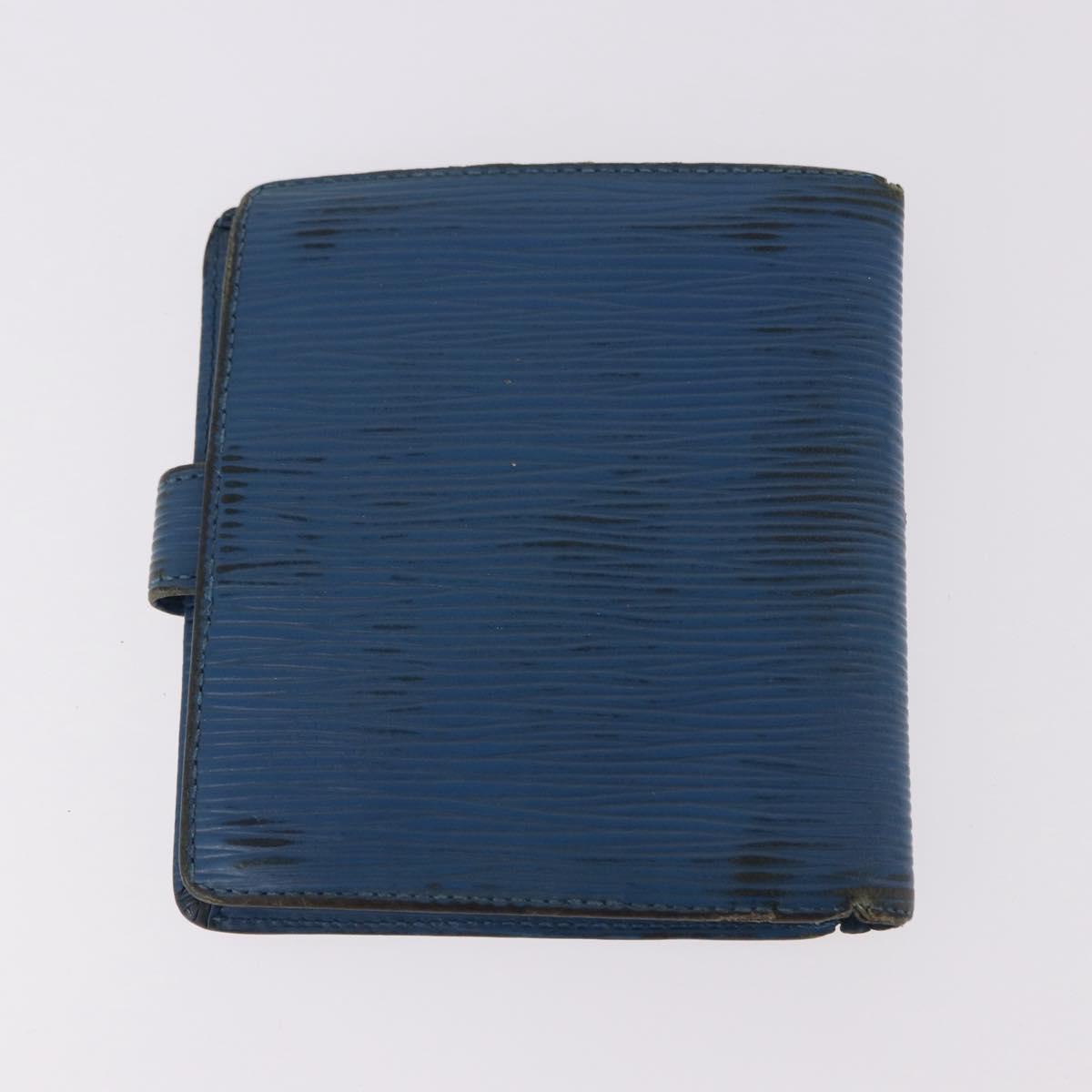LOUIS VUITTON Epi Wallet 6 Set Black Blue Green LV Auth BA14072