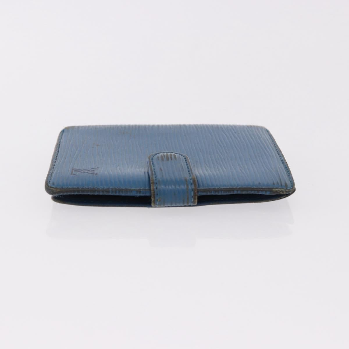 LOUIS VUITTON Epi Wallet 6 Set Black Blue Green LV Auth BA14072