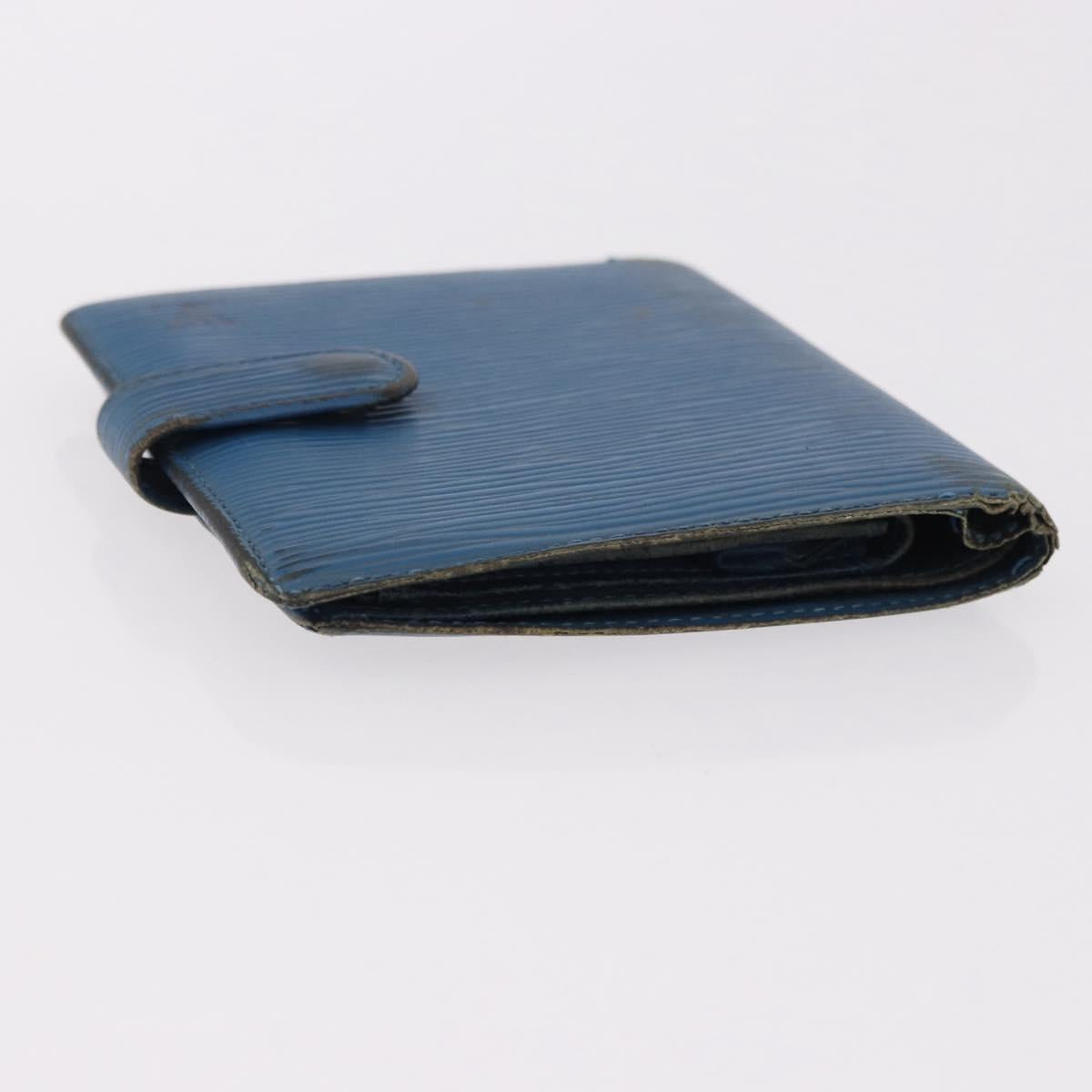 LOUIS VUITTON Epi Wallet 6 Set Black Blue Green LV Auth BA14072