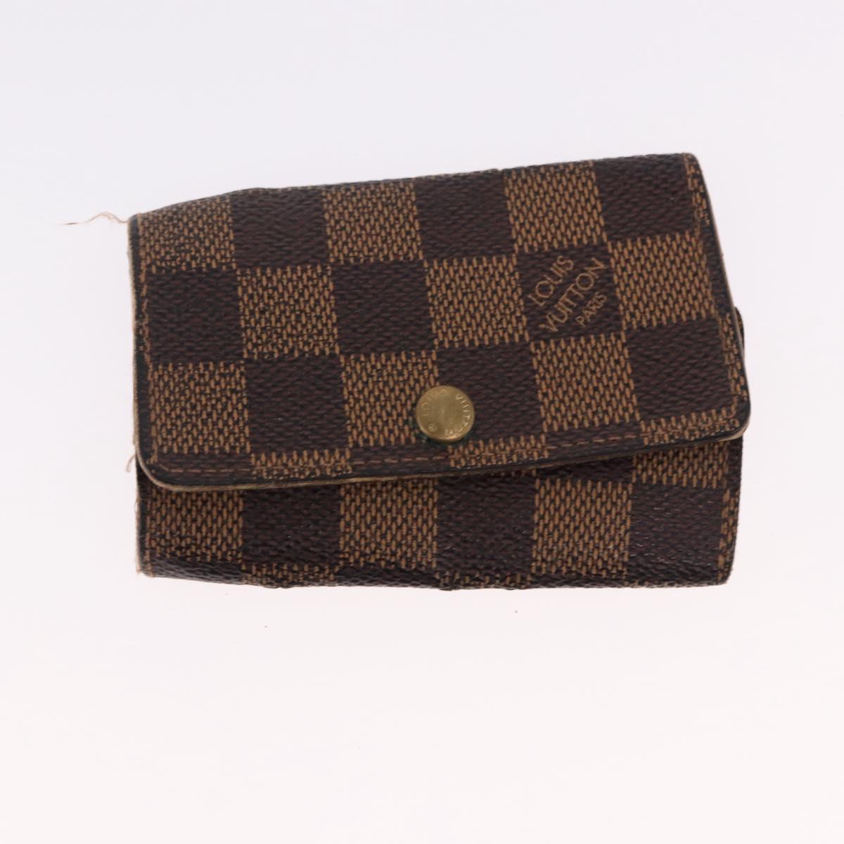 LOUIS VUITTON Monogram Damier Wallet 6 Set LV Auth BA14073