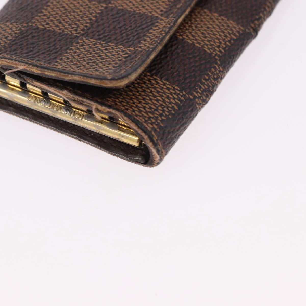 LOUIS VUITTON Monogram Damier Wallet 6 Set LV Auth BA14073