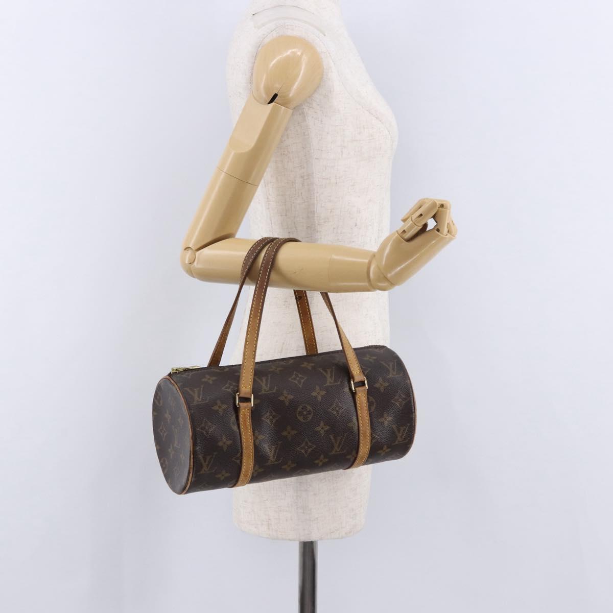 LOUIS VUITTON Monogram Papillon 26 Hand Bag M51386 LV Auth BA14077