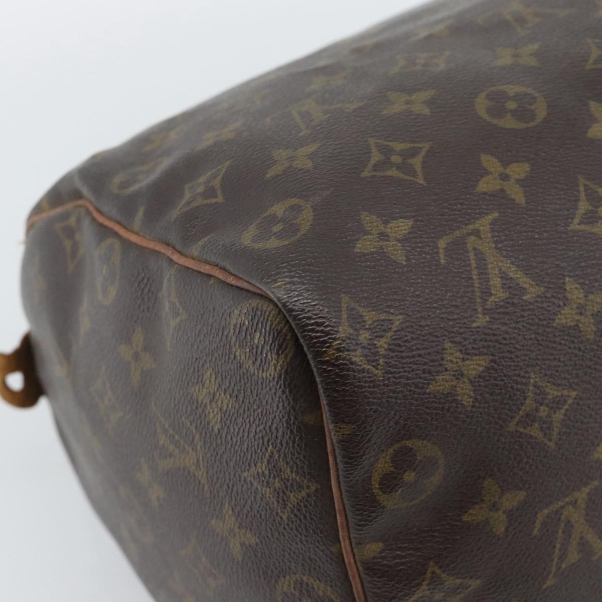 LOUIS VUITTON Monogram Speedy 35 Hand Bag M41524 LV Auth BA14078