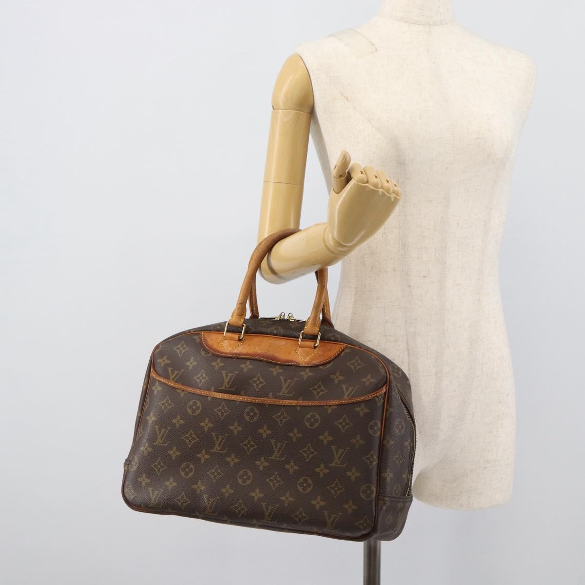 LOUIS VUITTON Monogram Deauville Hand Bag M47270 LV Auth BA14081
