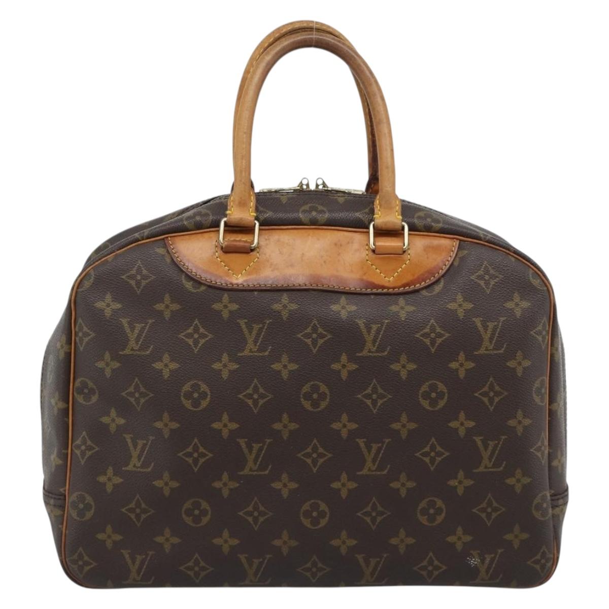 LOUIS VUITTON Monogram Deauville Hand Bag M47270 LV Auth BA14081