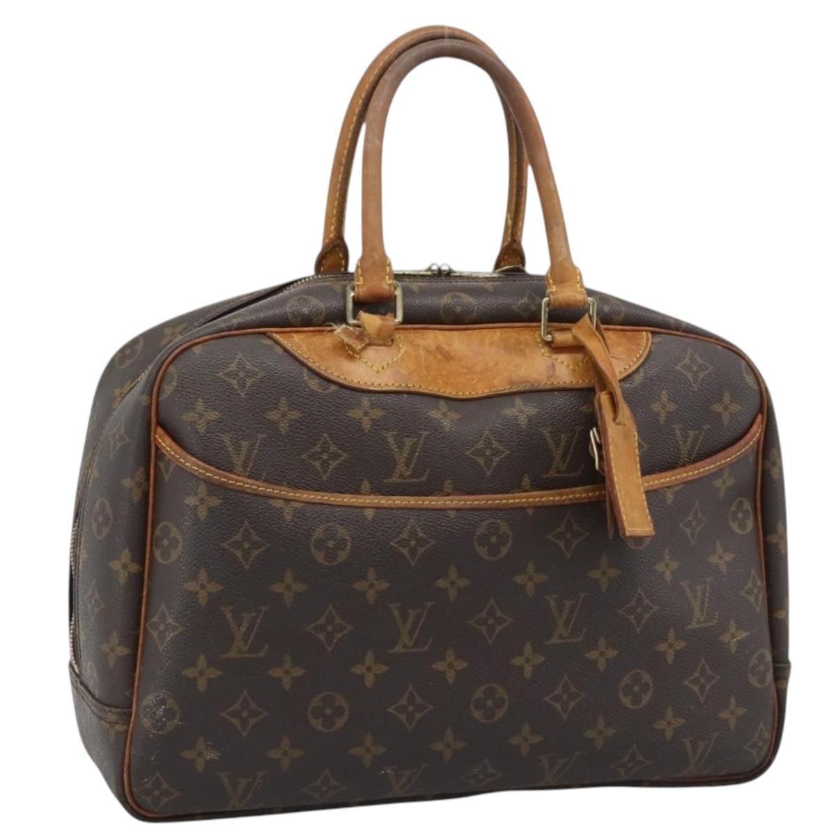 LOUIS VUITTON Monogram Deauville Hand Bag M47270 LV Auth BA14082
