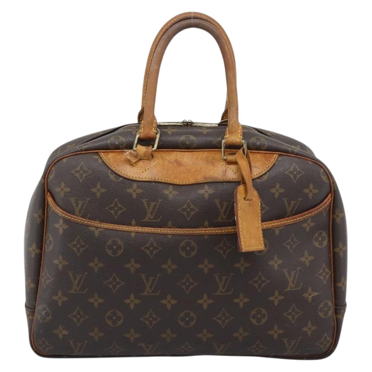 LOUIS VUITTON Monogram Deauville Hand Bag M47270 LV Auth BA14082