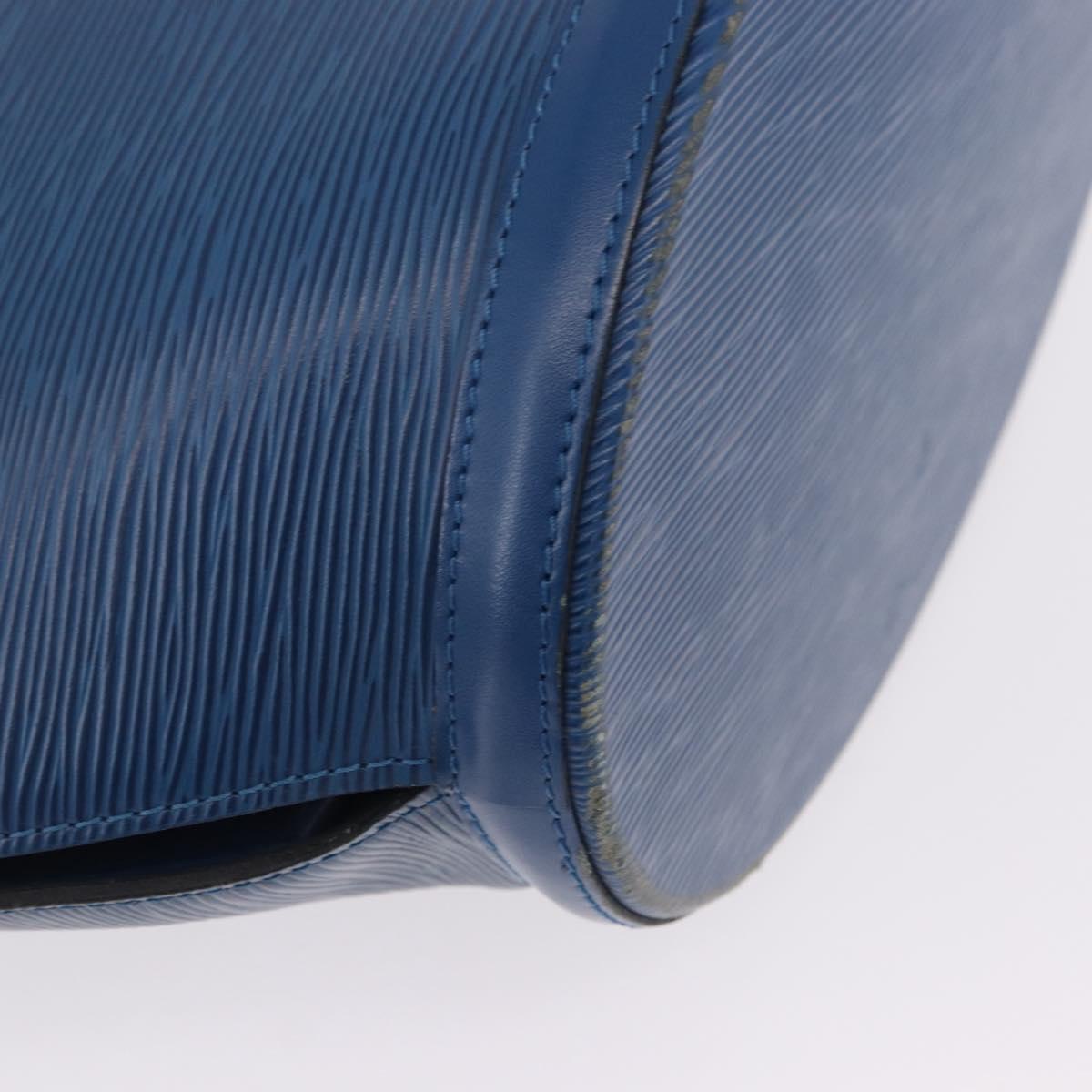 LOUIS VUITTON Epi Saint Jacques Shopping Shoulder Bag Blue M52275 Auth BA14083