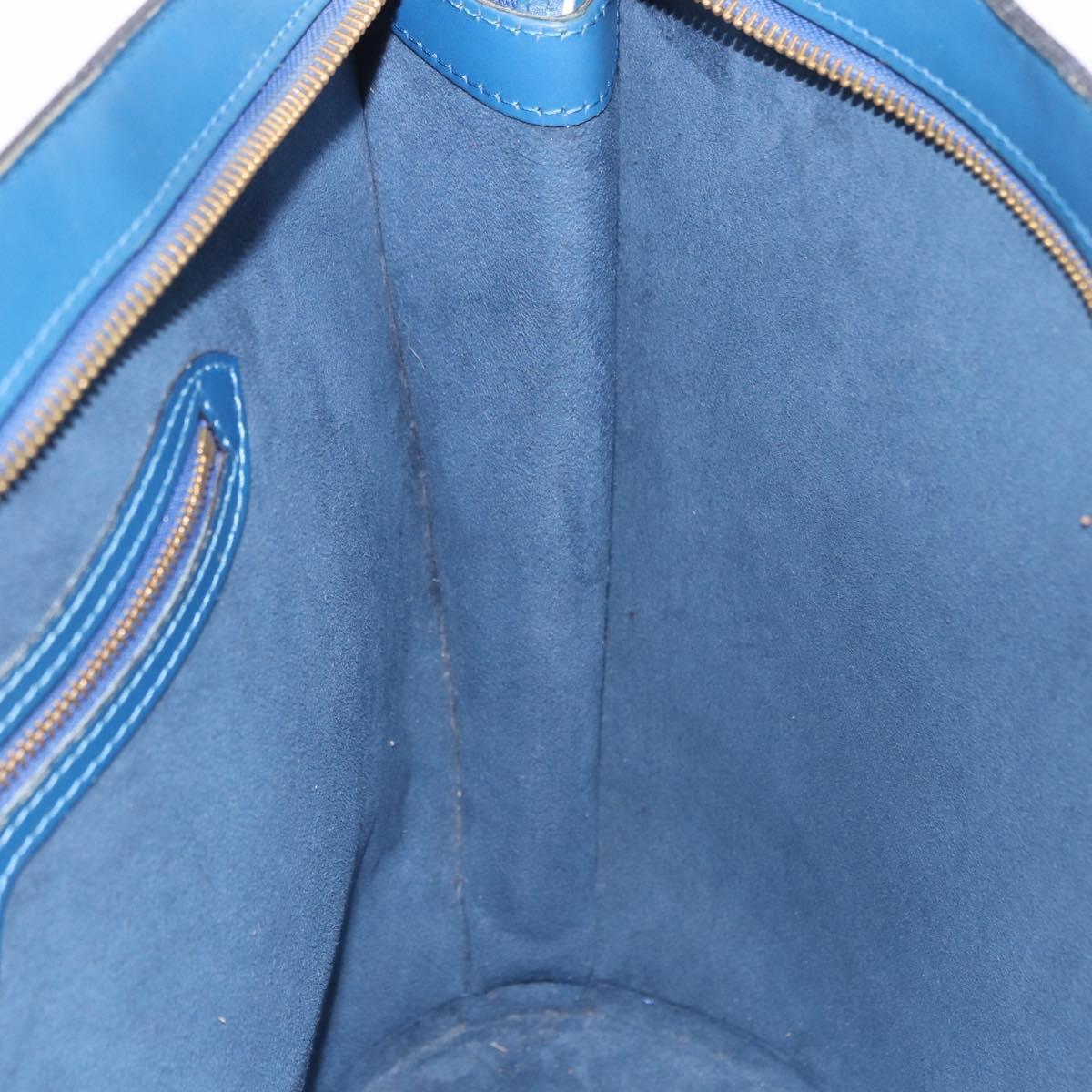 LOUIS VUITTON Epi Saint Jacques Shopping Shoulder Bag Blue M52275 Auth BA14083