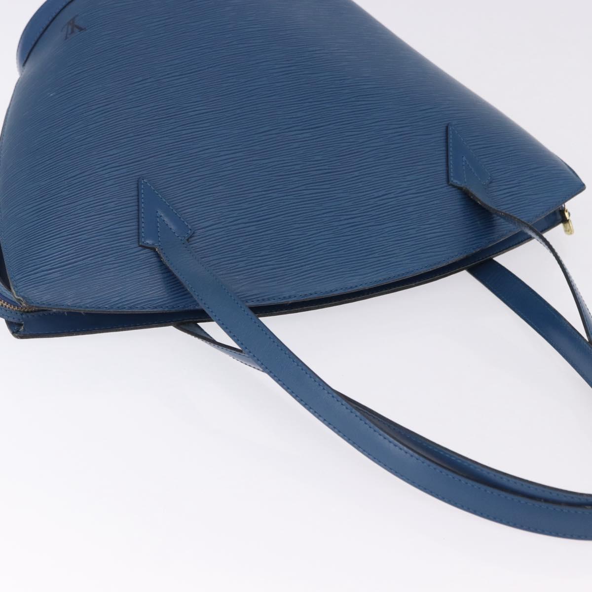 LOUIS VUITTON Epi Saint Jacques Shopping Shoulder Bag Blue M52275 Auth BA14083