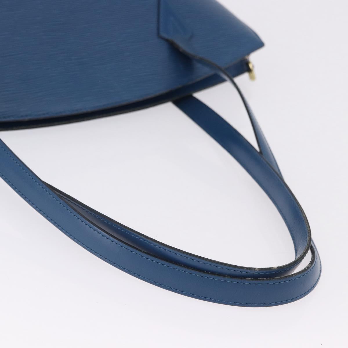 LOUIS VUITTON Epi Saint Jacques Shopping Shoulder Bag Blue M52275 Auth BA14083
