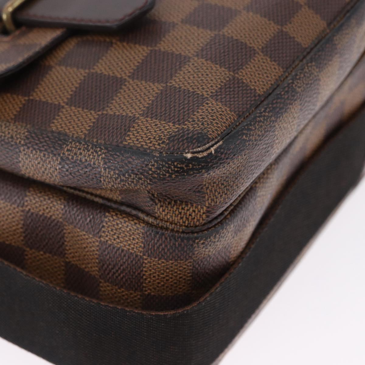 LOUIS VUITTON Damier Ebene Broadway Shoulder Bag N42270 LV Auth BA14084