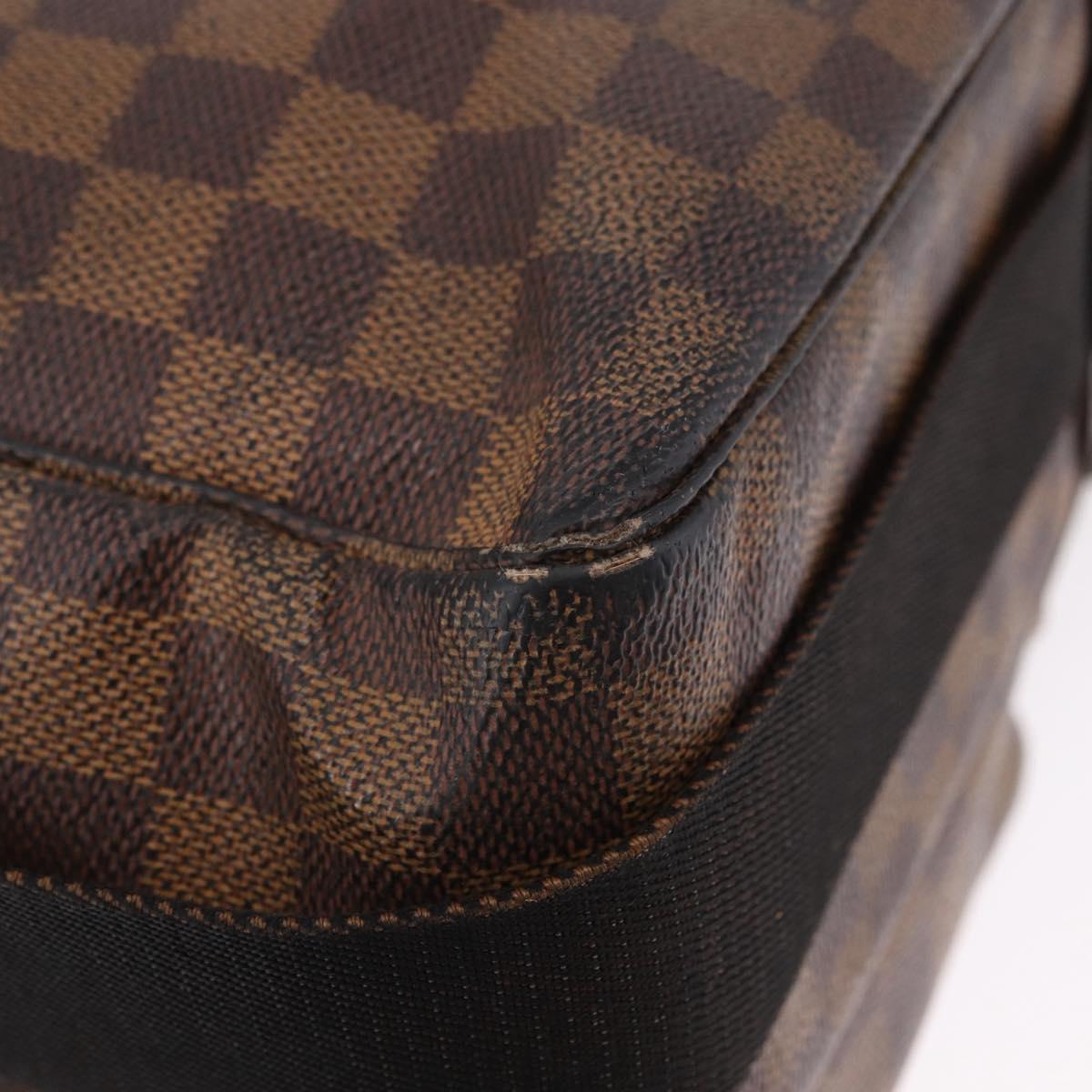 LOUIS VUITTON Damier Ebene Broadway Shoulder Bag N42270 LV Auth BA14084