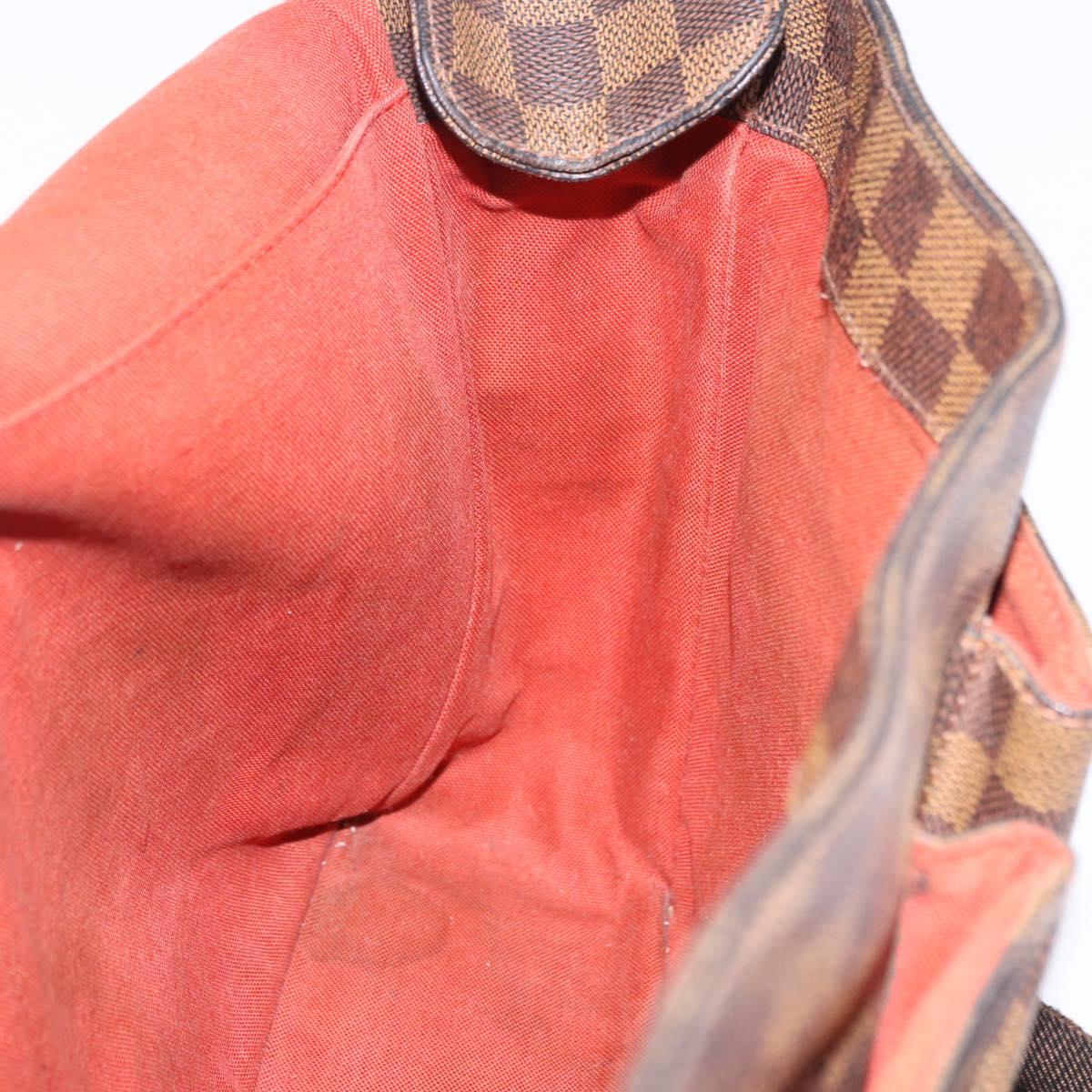 LOUIS VUITTON Damier Ebene Broadway Shoulder Bag N42270 LV Auth BA14084