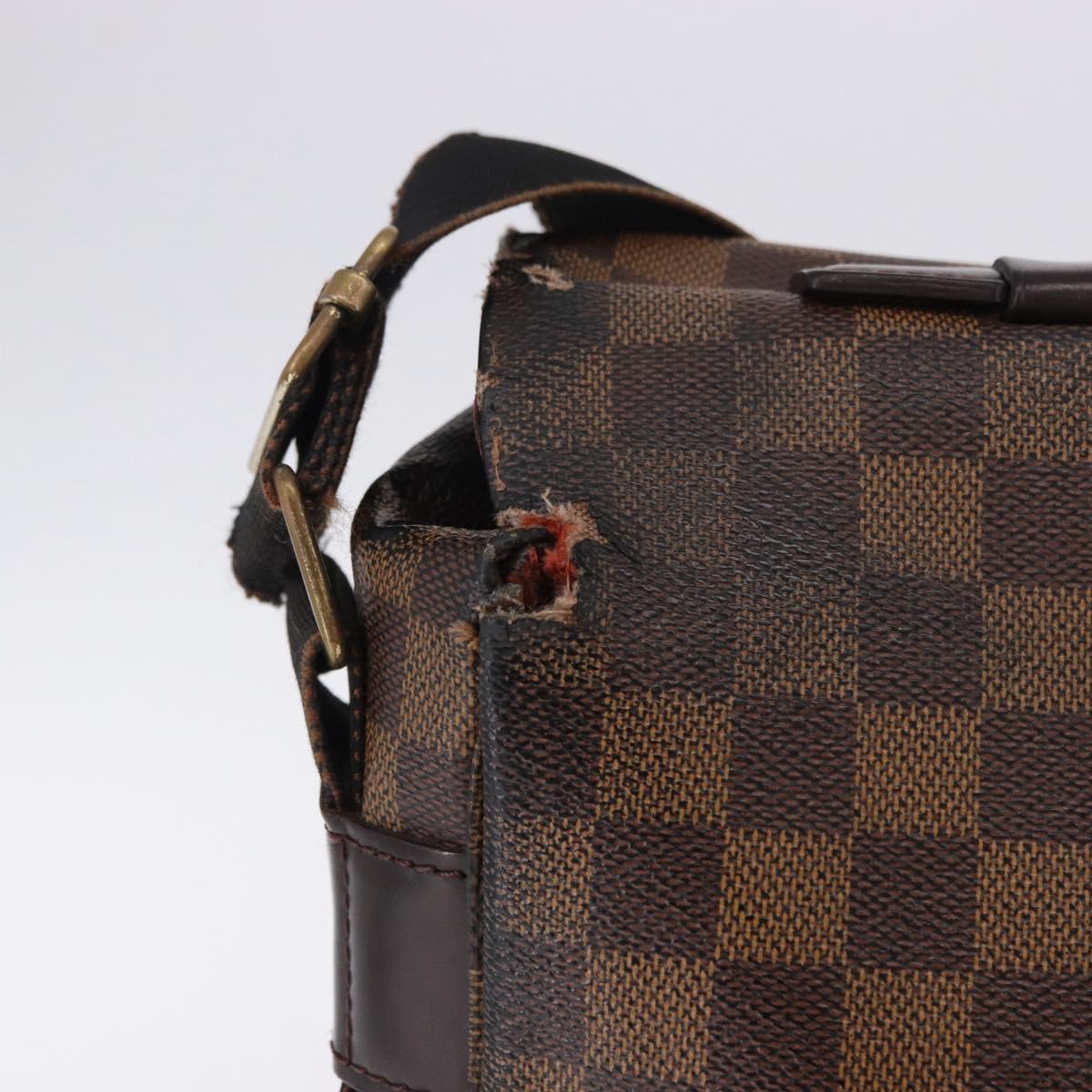 LOUIS VUITTON Damier Ebene Broadway Shoulder Bag N42270 LV Auth BA14084