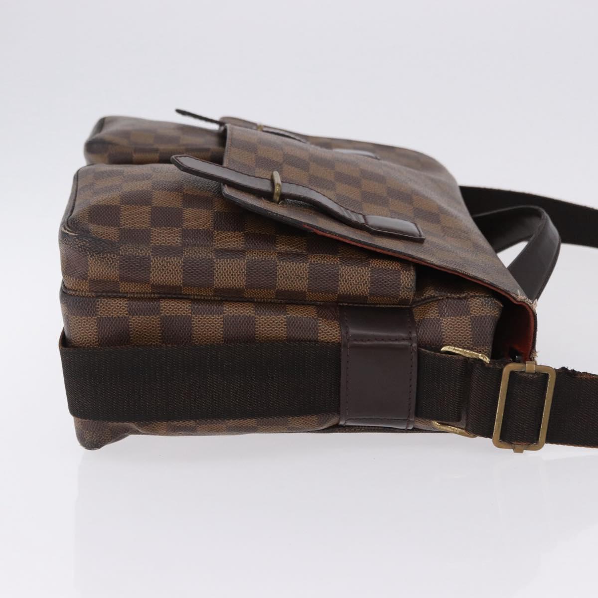 LOUIS VUITTON Damier Ebene Broadway Shoulder Bag N42270 LV Auth BA14084