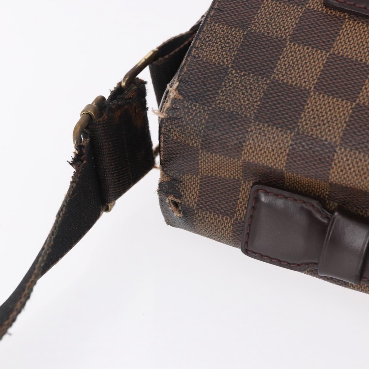 LOUIS VUITTON Damier Ebene Broadway Shoulder Bag N42270 LV Auth BA14084