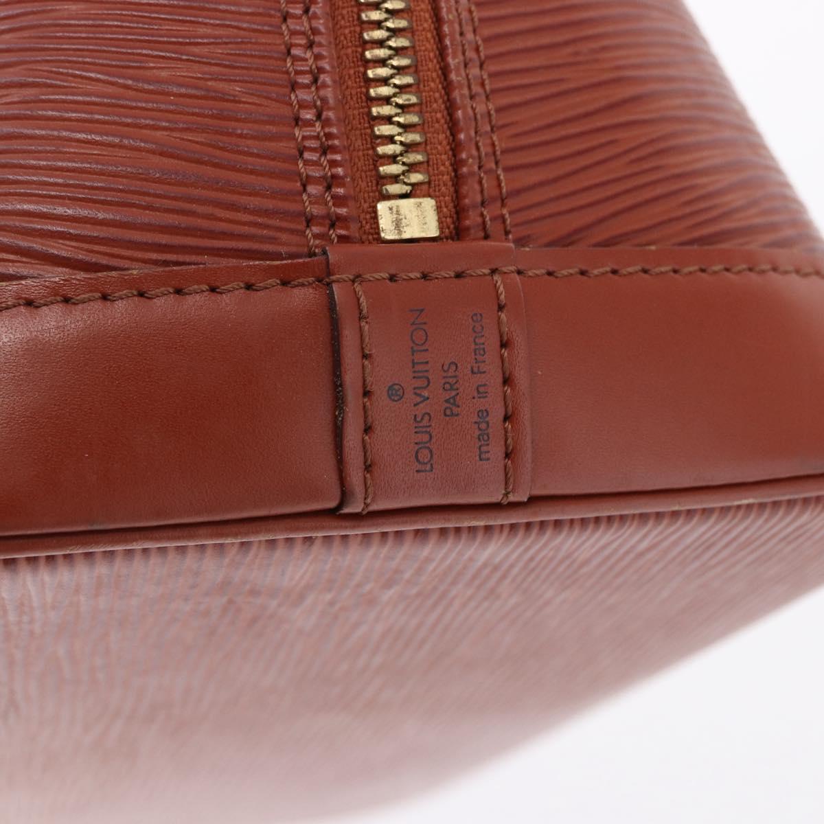 LOUIS VUITTON Epi Alma Hand Bag Kenya Brown M52143 LV Auth BA14085