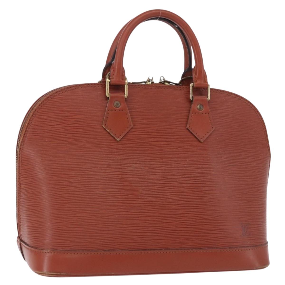 LOUIS VUITTON Epi Alma Hand Bag Kenya Brown M52143 LV Auth BA14085