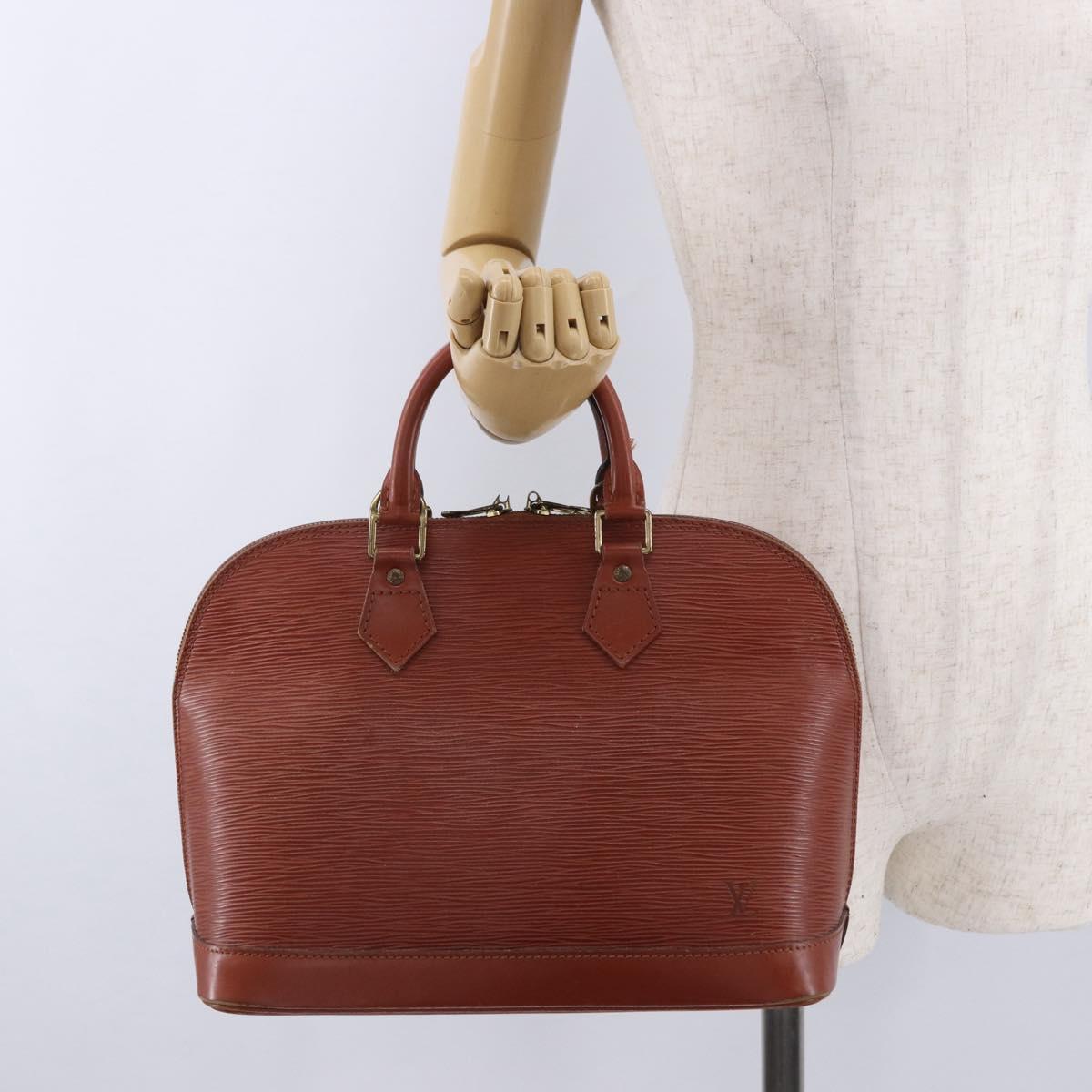 LOUIS VUITTON Epi Alma Hand Bag Kenya Brown M52143 LV Auth BA14085