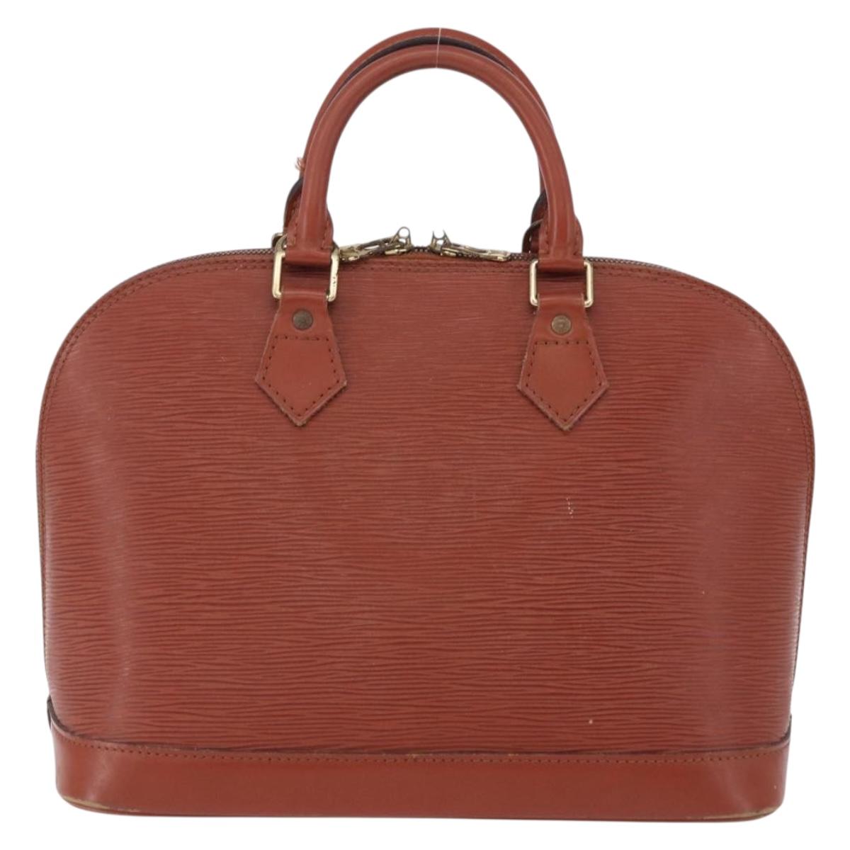 LOUIS VUITTON Epi Alma Hand Bag Kenya Brown M52143 LV Auth BA14085
