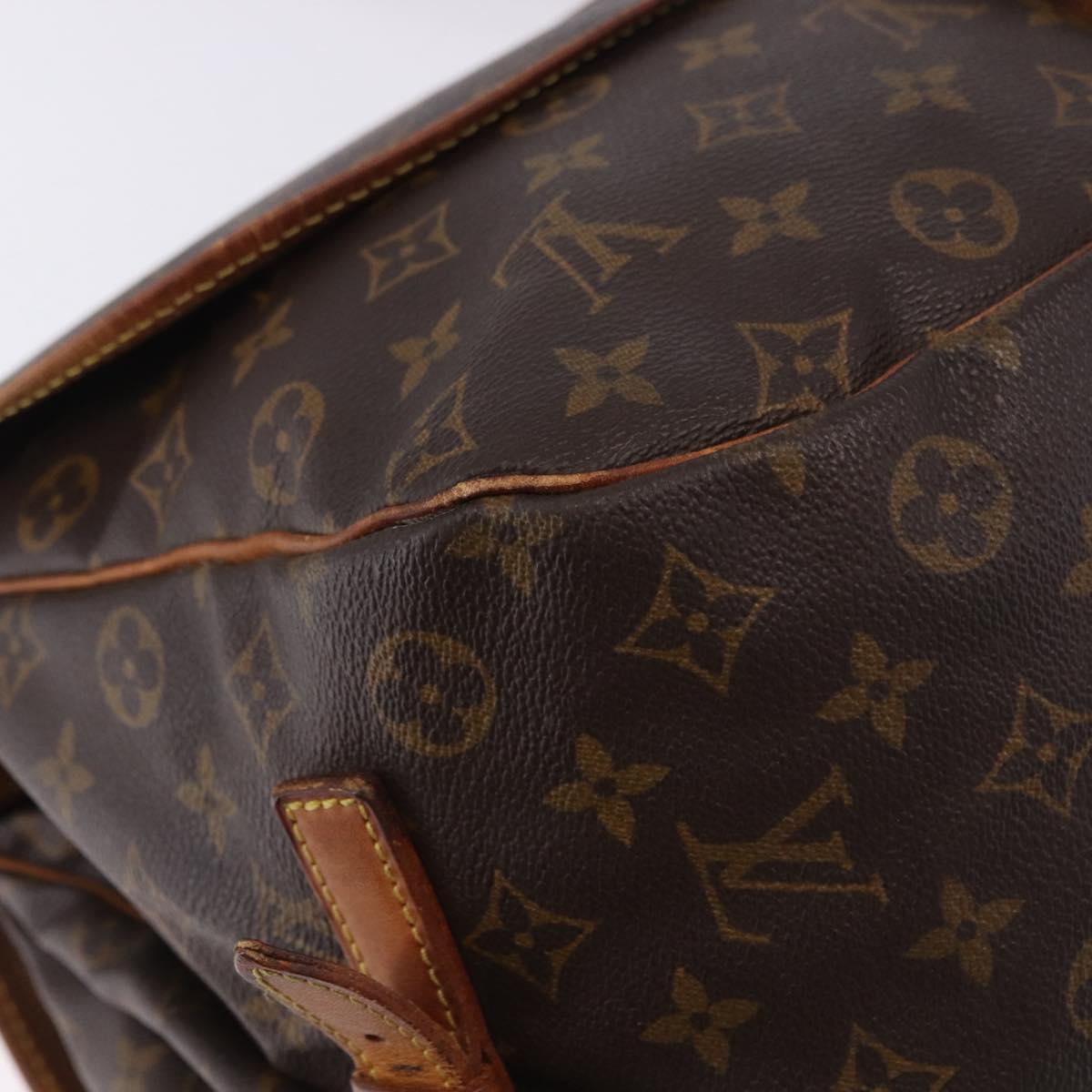 LOUIS VUITTON Monogram Saumur 35 Shoulder Bag M42254 LV Auth BA14087