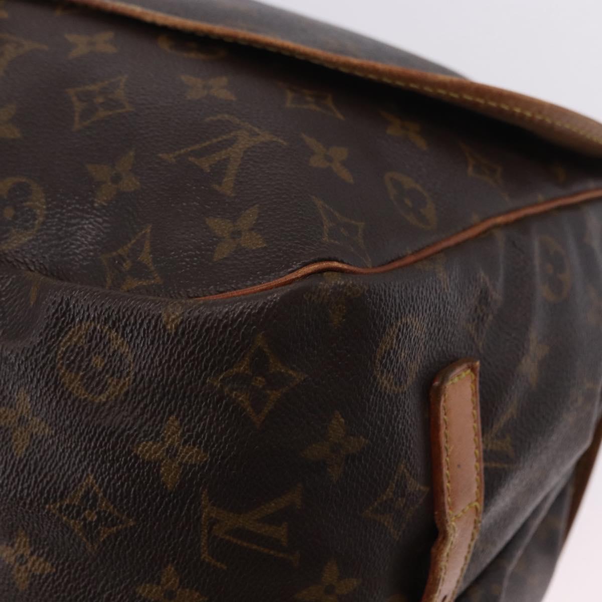 LOUIS VUITTON Monogram Saumur 35 Shoulder Bag M42254 LV Auth BA14087