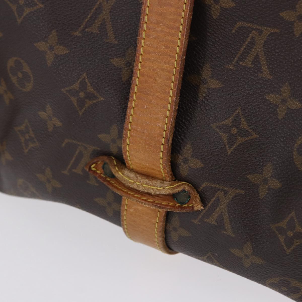 LOUIS VUITTON Monogram Saumur 35 Shoulder Bag M42254 LV Auth BA14087