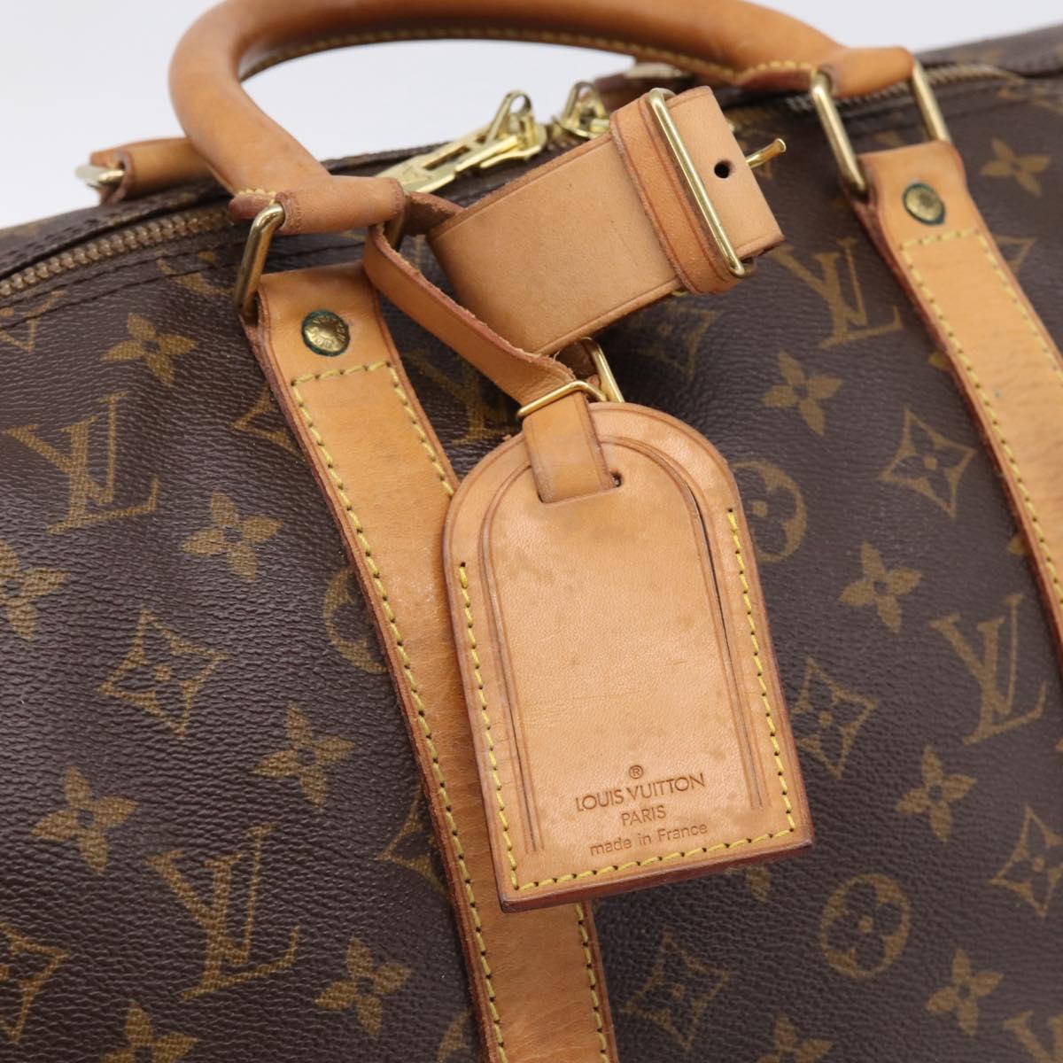 LOUIS VUITTON Monogram Keepall 50 Boston Bag M41426 LV Auth BA14092A