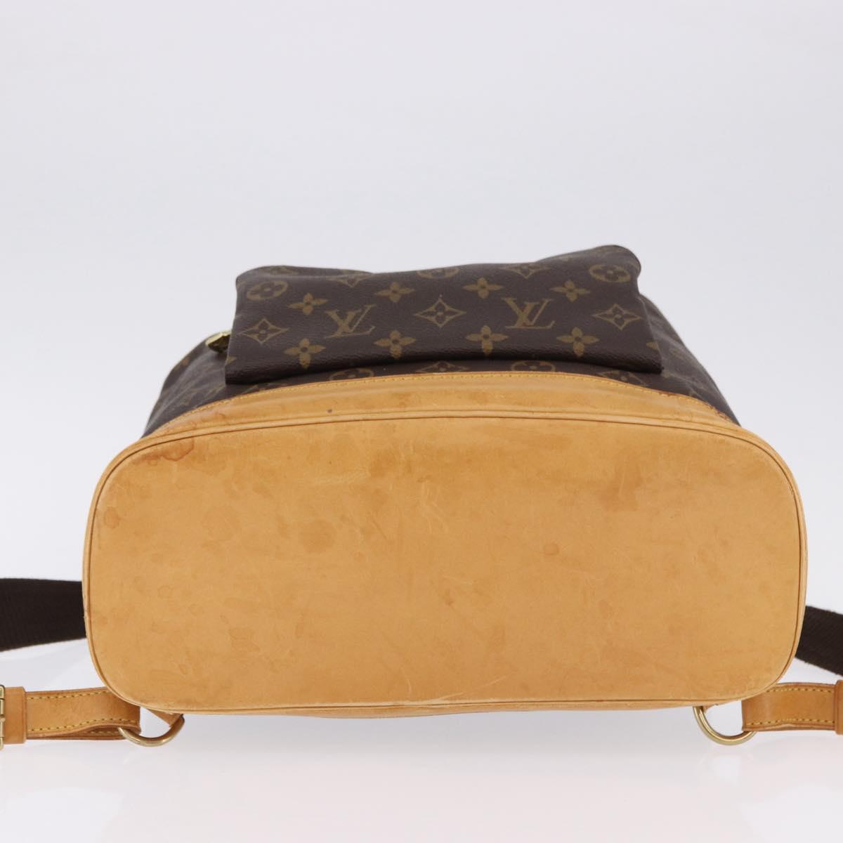 LOUIS VUITTON Monogram Montsouris GM Backpack M51135 LV Auth BA14093