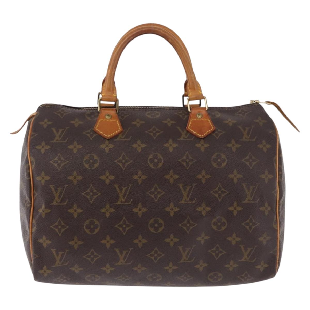 LOUIS VUITTON Monogram Speedy 30 Hand Bag M41526 LV Auth BA14094A