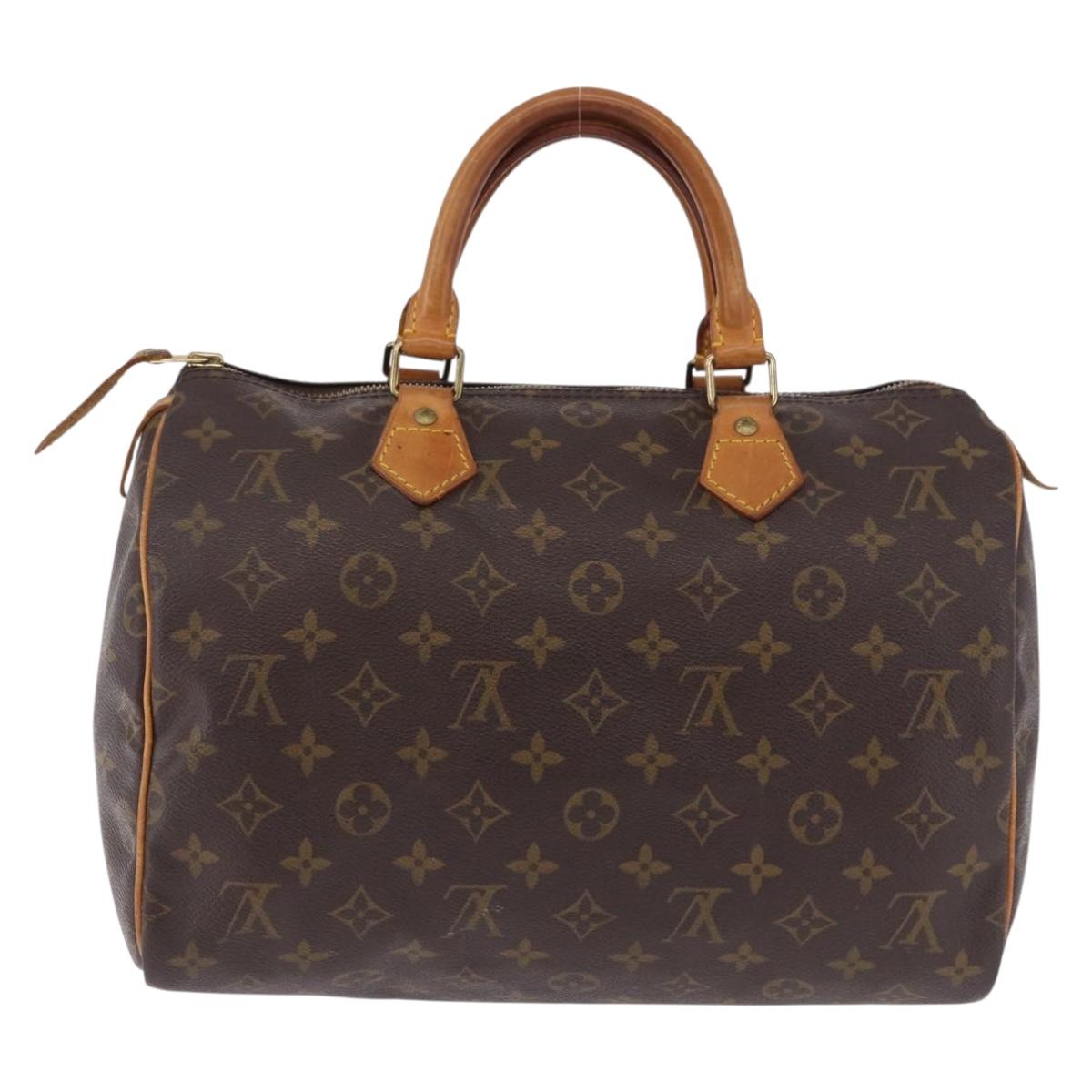 LOUIS VUITTON Monogram Speedy 30 Hand Bag M41526 LV Auth BA14094A