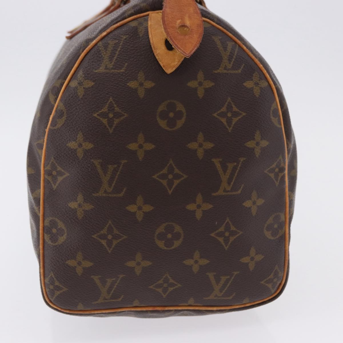 LOUIS VUITTON Monogram Speedy 30 Hand Bag M41526 LV Auth BA14094A