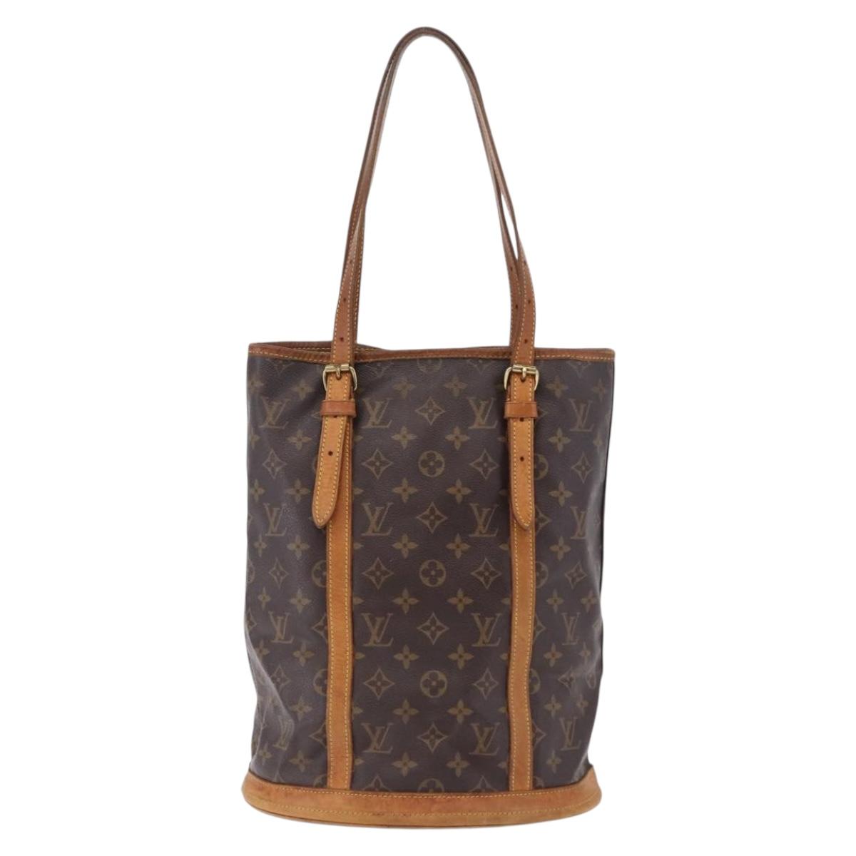 LOUIS VUITTON Monogram Bucket GM Shoulder Bag M42236 LV Auth BA14095