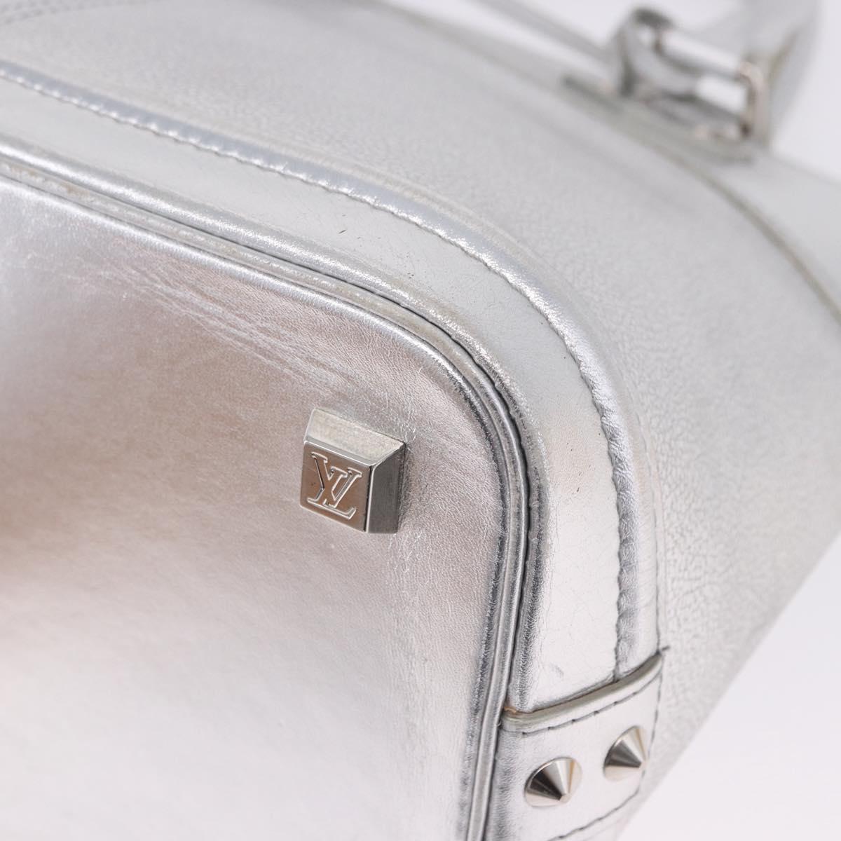 LOUIS VUITTON Suhari Lockit PM Hand Bag Silver M95541 LV Auth BA14097V
