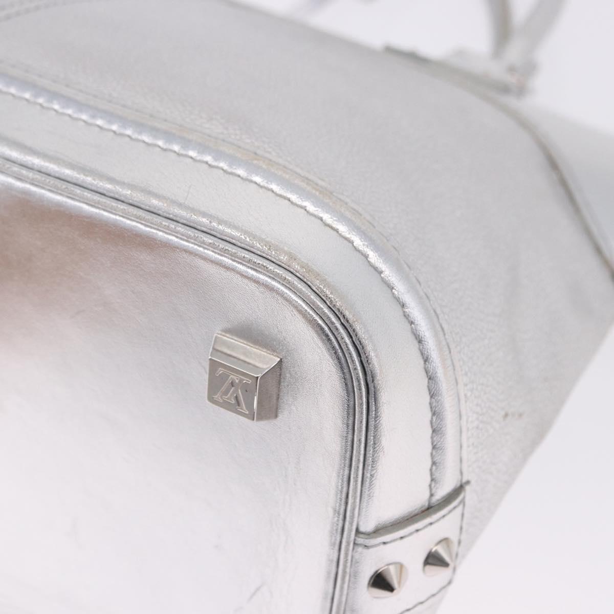 LOUIS VUITTON Suhari Lockit PM Hand Bag Silver M95541 LV Auth BA14097V