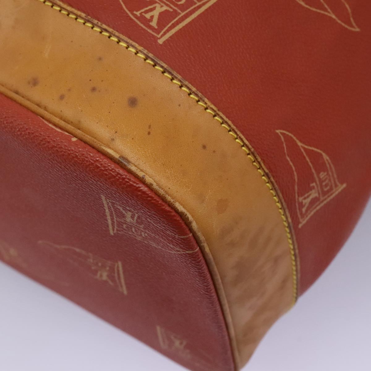 LOUIS VUITTON LV cup Saint Tropez Shoulder Bag Red M80026 LV Auth BA1410