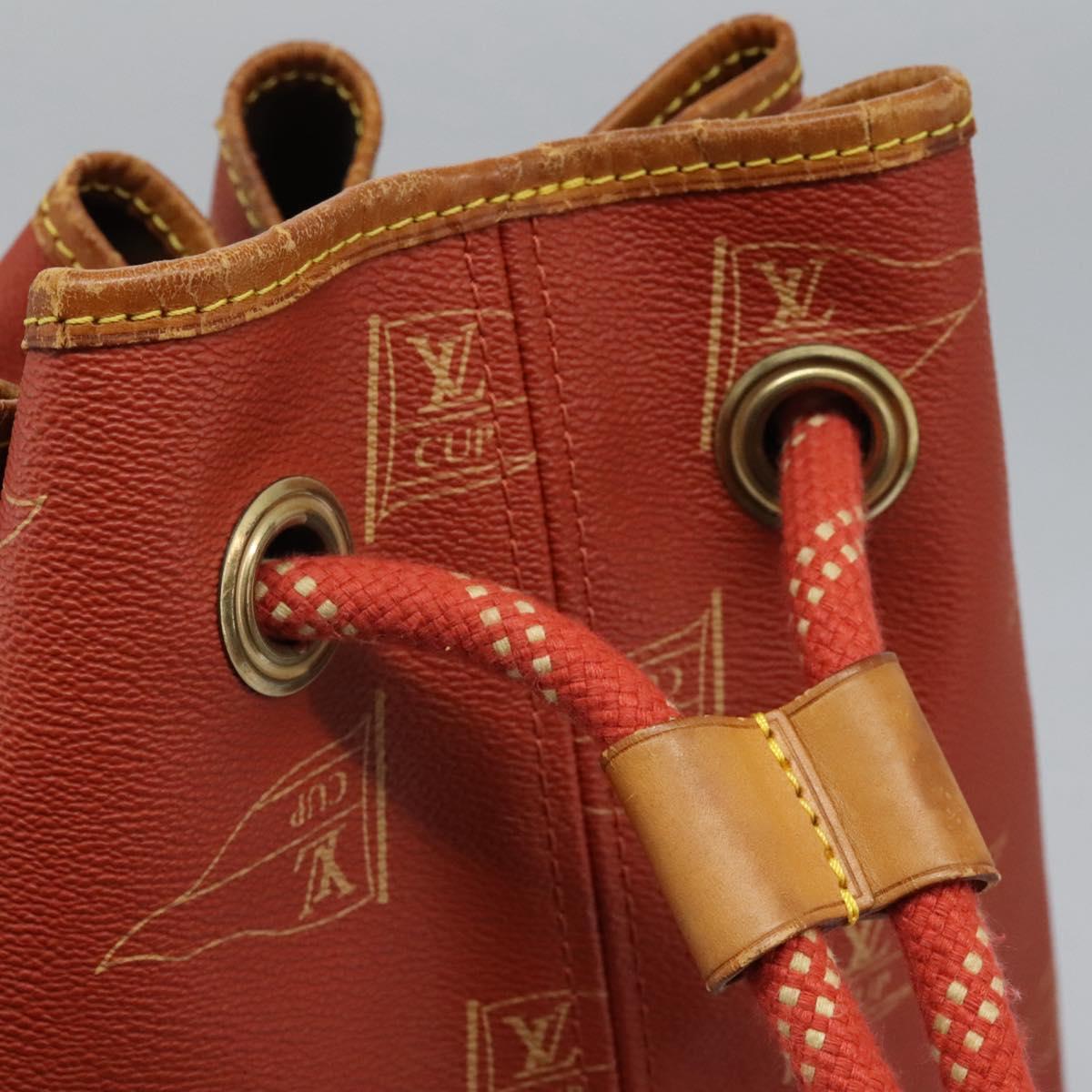 LOUIS VUITTON LV cup Saint Tropez Shoulder Bag Red M80026 LV Auth BA1410