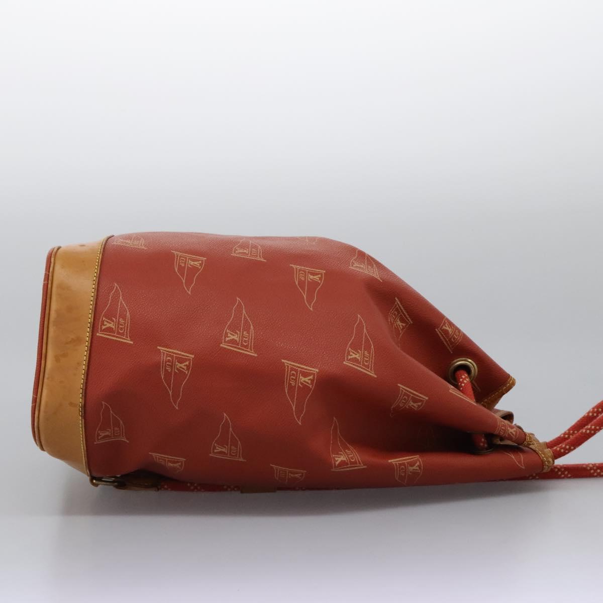 LOUIS VUITTON LV cup Saint Tropez Shoulder Bag Red M80026 LV Auth BA1410