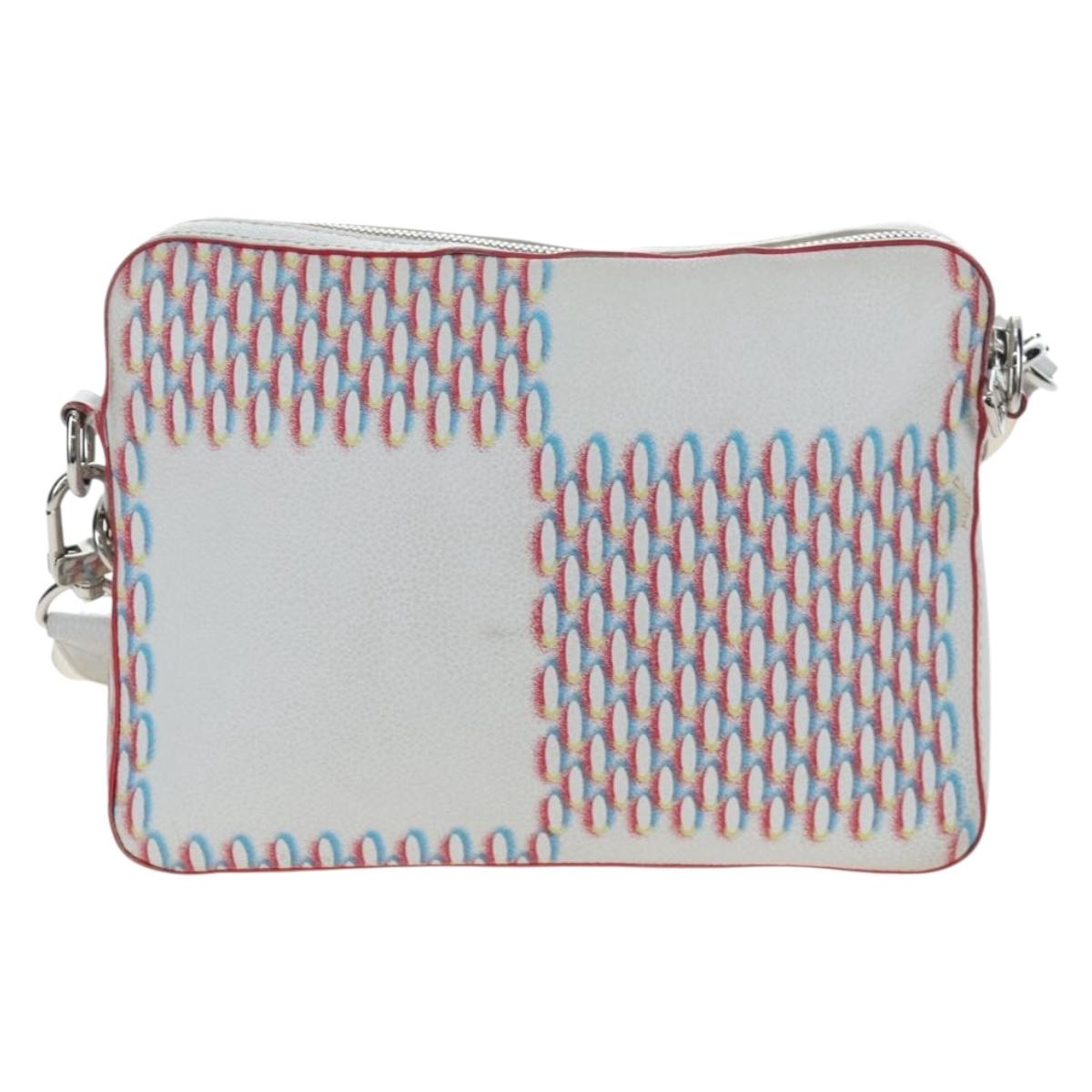 LOUIS VUITTON Damier Giant Spray Trio Messenger Bag White M20665 Auth BA14102V