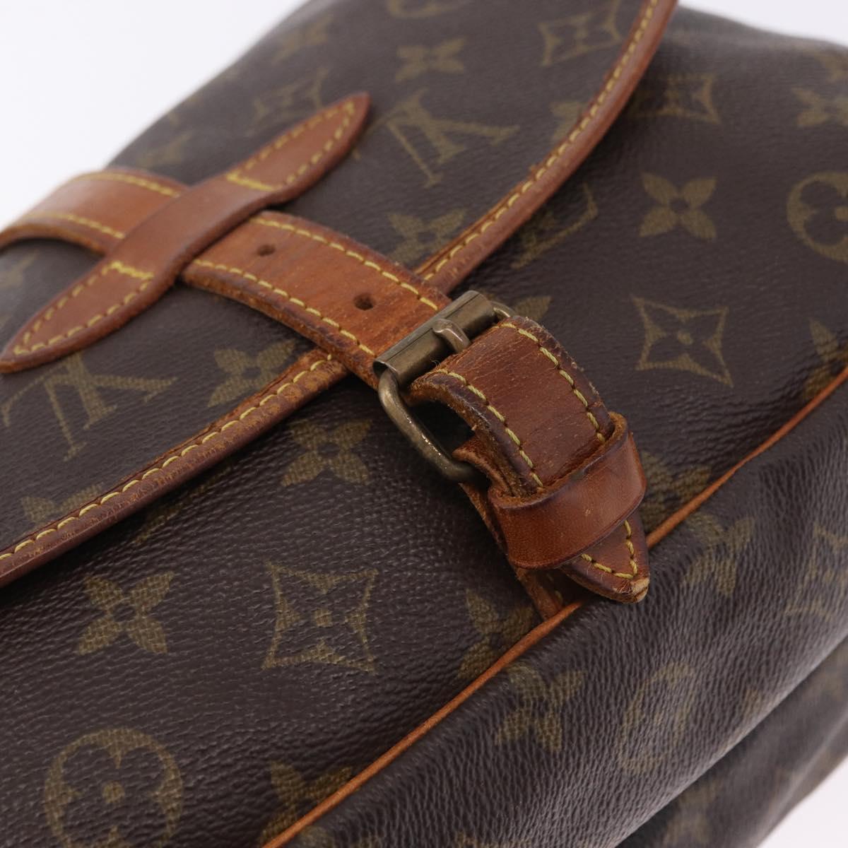 LOUIS VUITTON Monogram Saumur 30 Shoulder Bag M42256 LV Auth BA14106