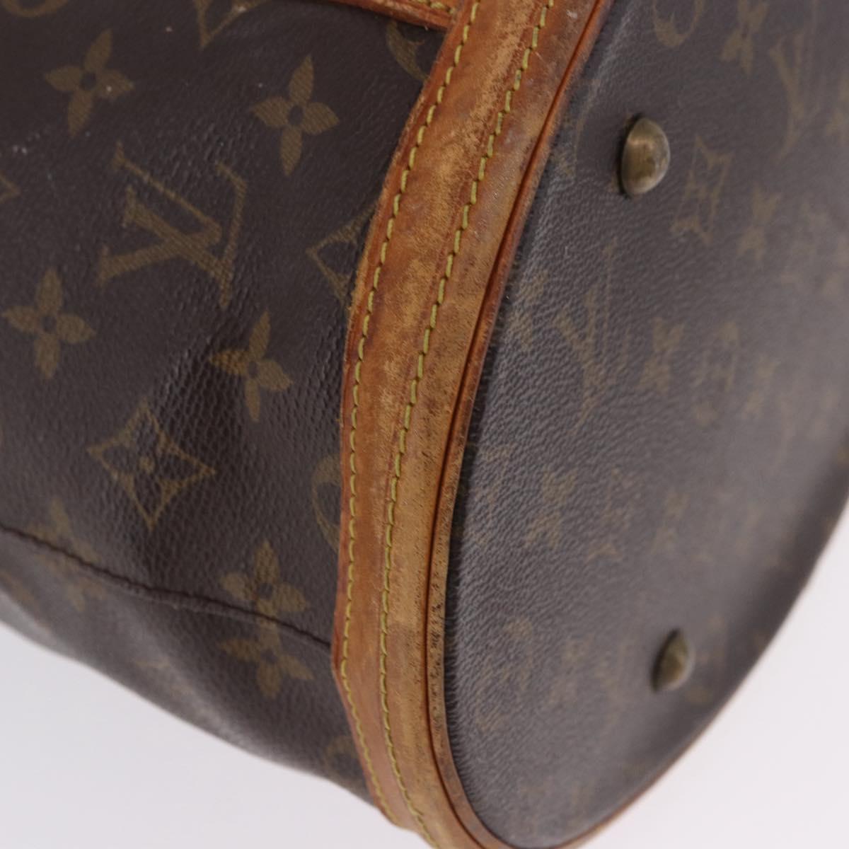 LOUIS VUITTON Monogram Bucket GM Shoulder Bag M42236 LV Auth BA14107