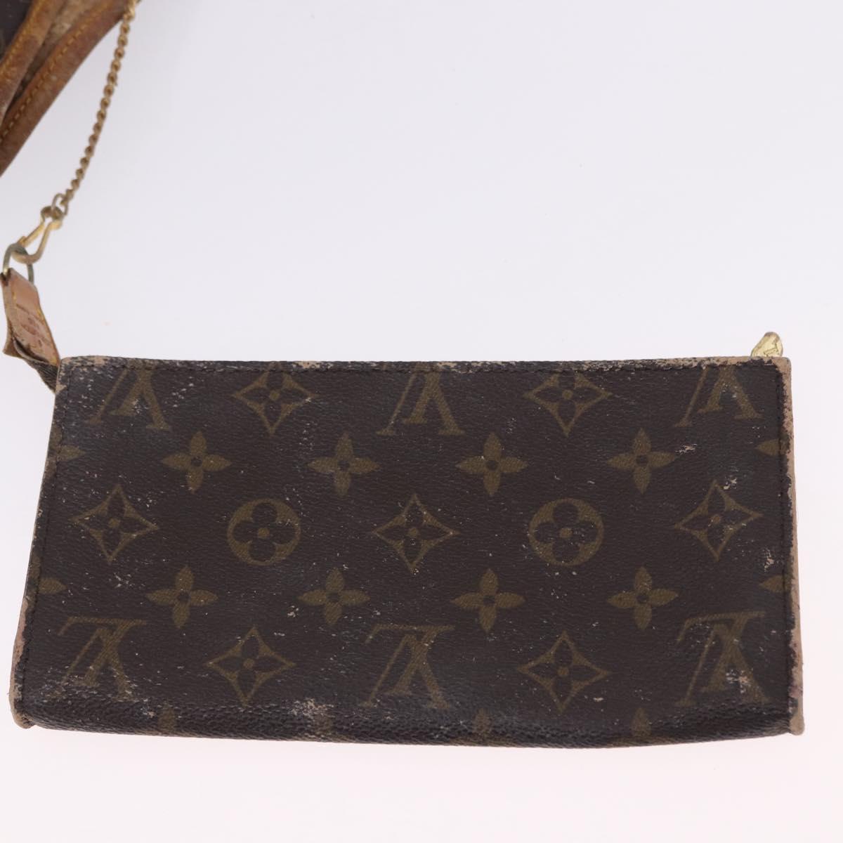LOUIS VUITTON Monogram Bucket GM Shoulder Bag M42236 LV Auth BA14107