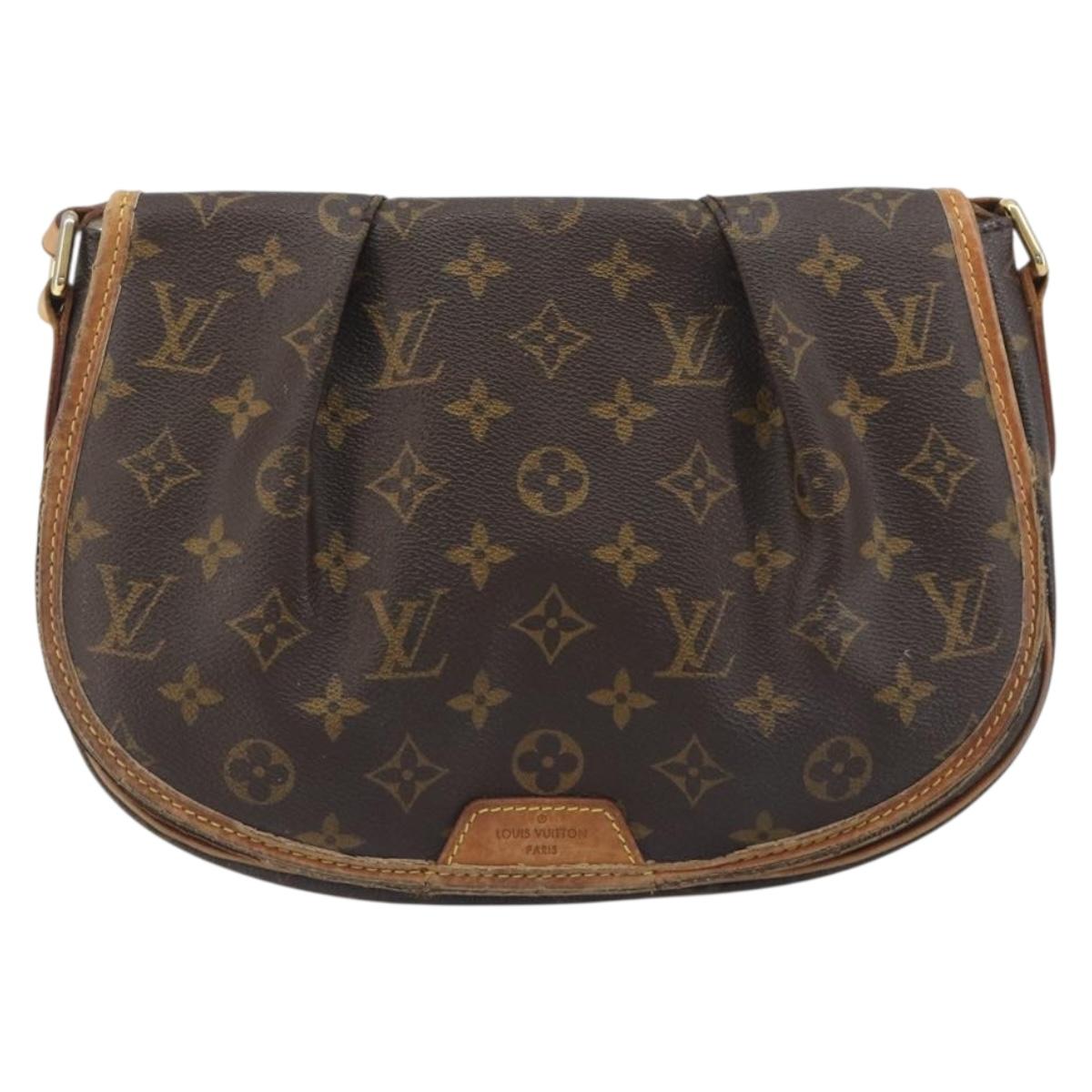 LOUIS VUITTON Monogram Menilmontant PM Shoulder Bag M40474 LV Auth BA14109