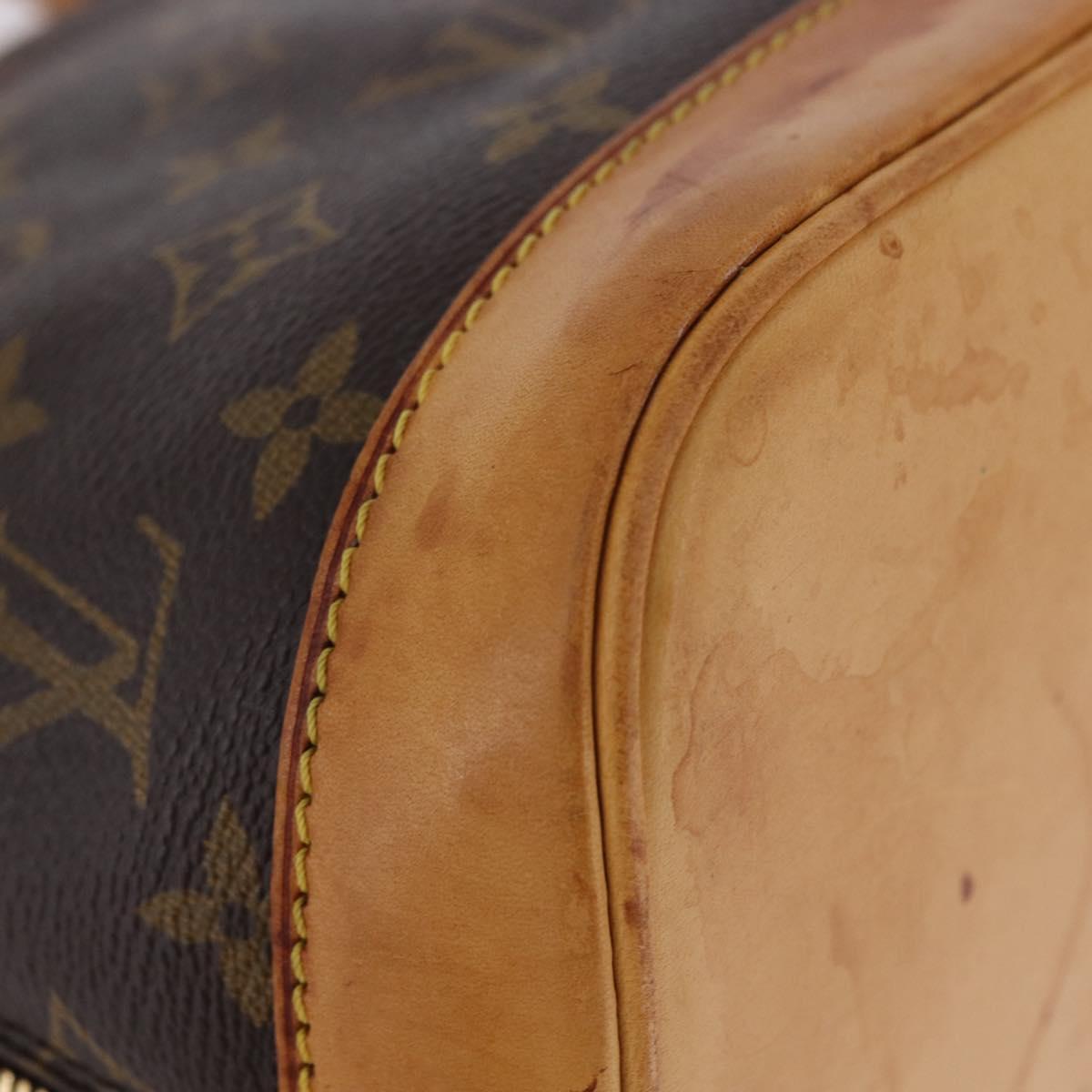 LOUIS VUITTON Monogram Alma Hand Bag M51130 LV Auth BA14112