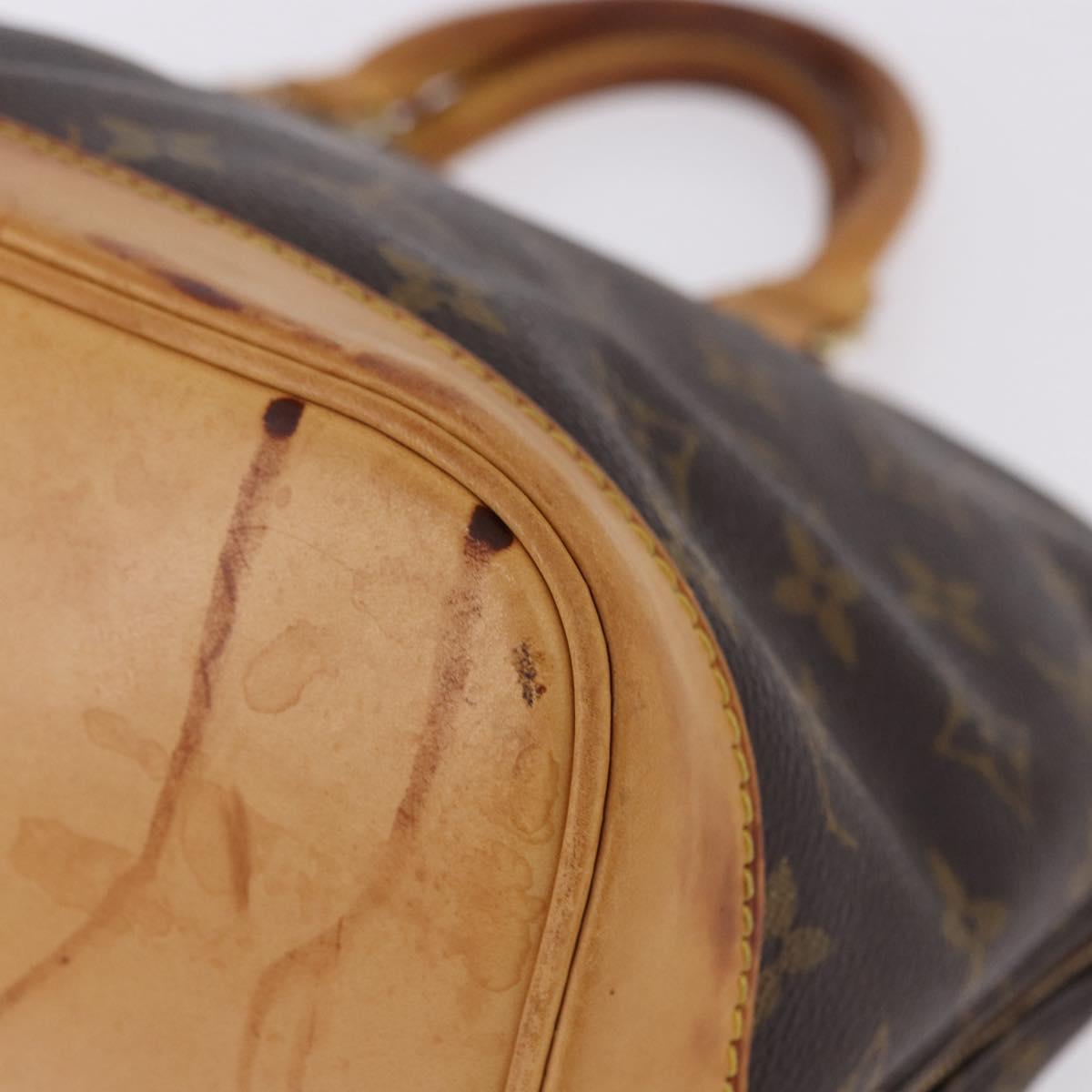 LOUIS VUITTON Monogram Alma Hand Bag M51130 LV Auth BA14112