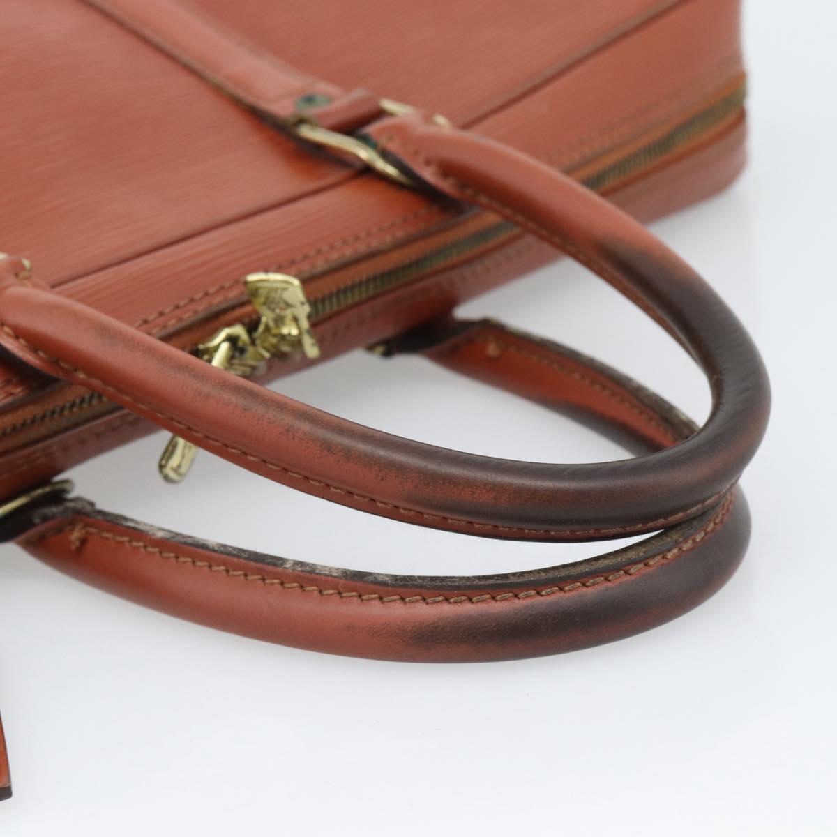 LOUIS VUITTON Epi Porte Documents Voyage Business Bag Brown M54478 Auth BA14123