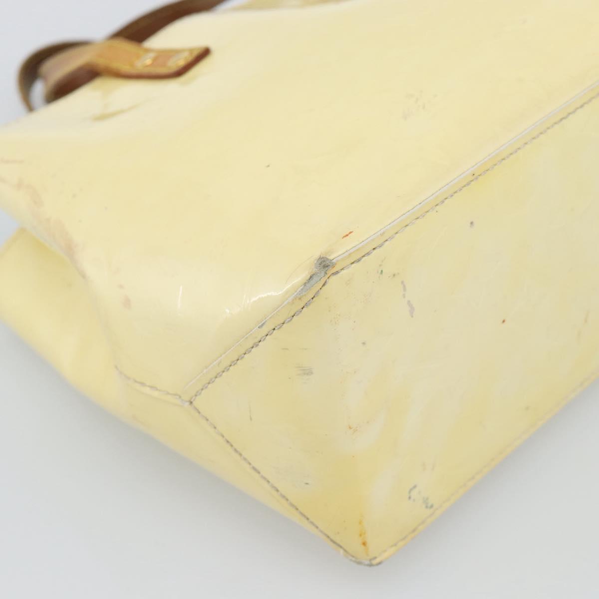 LOUIS VUITTON Monogram Vernis Reade PM Hand Bag Perle M91336 LV Auth BA14127
