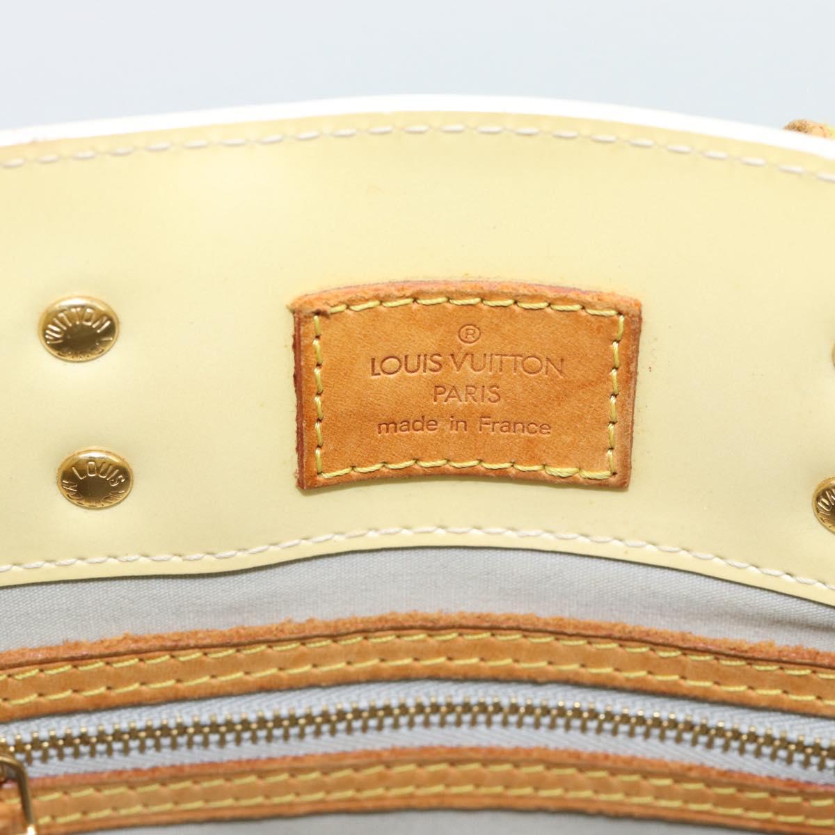 LOUIS VUITTON Monogram Vernis Reade PM Hand Bag Perle M91336 LV Auth BA14127